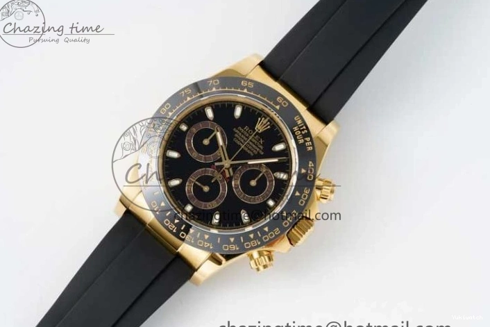 QF Dial Rubber Oysterflex on Daytona SA4130 Edition 1:1 Best Black Strap 116518 0409